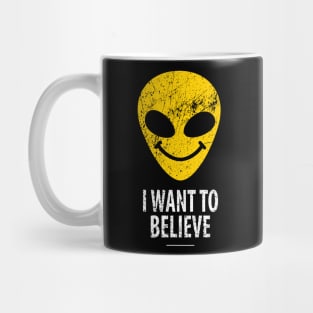 I want to believe alien smiley Mug